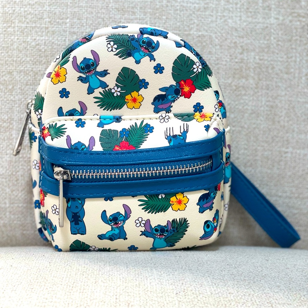Disney Parks Loungefly Belt Bag Wristlet Backpack and Baublebar Earrings